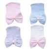 Newborn Baby Girls Hats Infant Nursery Beanie Hospital With Rhinestones Bow Caps