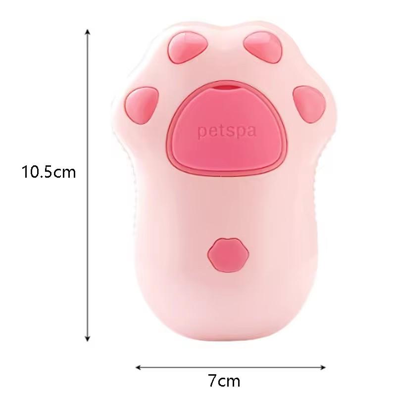 Un drăguț pisică roz din silicon zgârietură electrică pentru animale de companie masaj baie spray pieptene păr pentru câini și pisici pentru a pluti părul