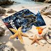 Custom Name Personalized Batman Print Beach Towel, for Trip Camping Beach Party Home Decor, Birthday Gift for Family & Friends