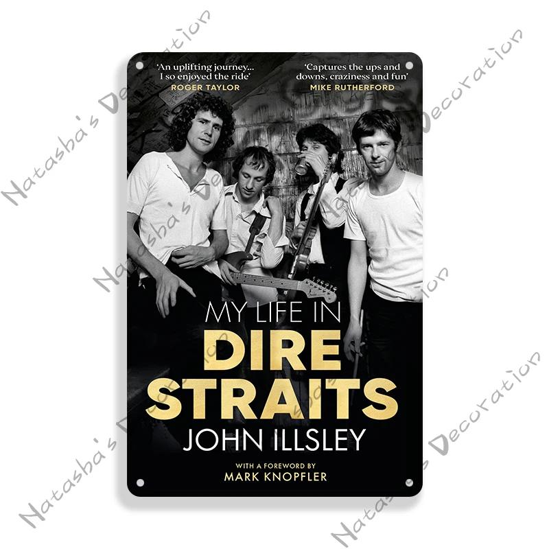Rock Band Metal Plate DIRE STRAITS Band Decorative Plate Metal Tin Sign Vintage Metal Plaque Bar Club  Signs Wall Decor