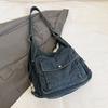Japanese Harajuku Style Large Capacity Tote Bag Female New Casual Fashionable Multifunctional Denim Shoulder Messenger Bag