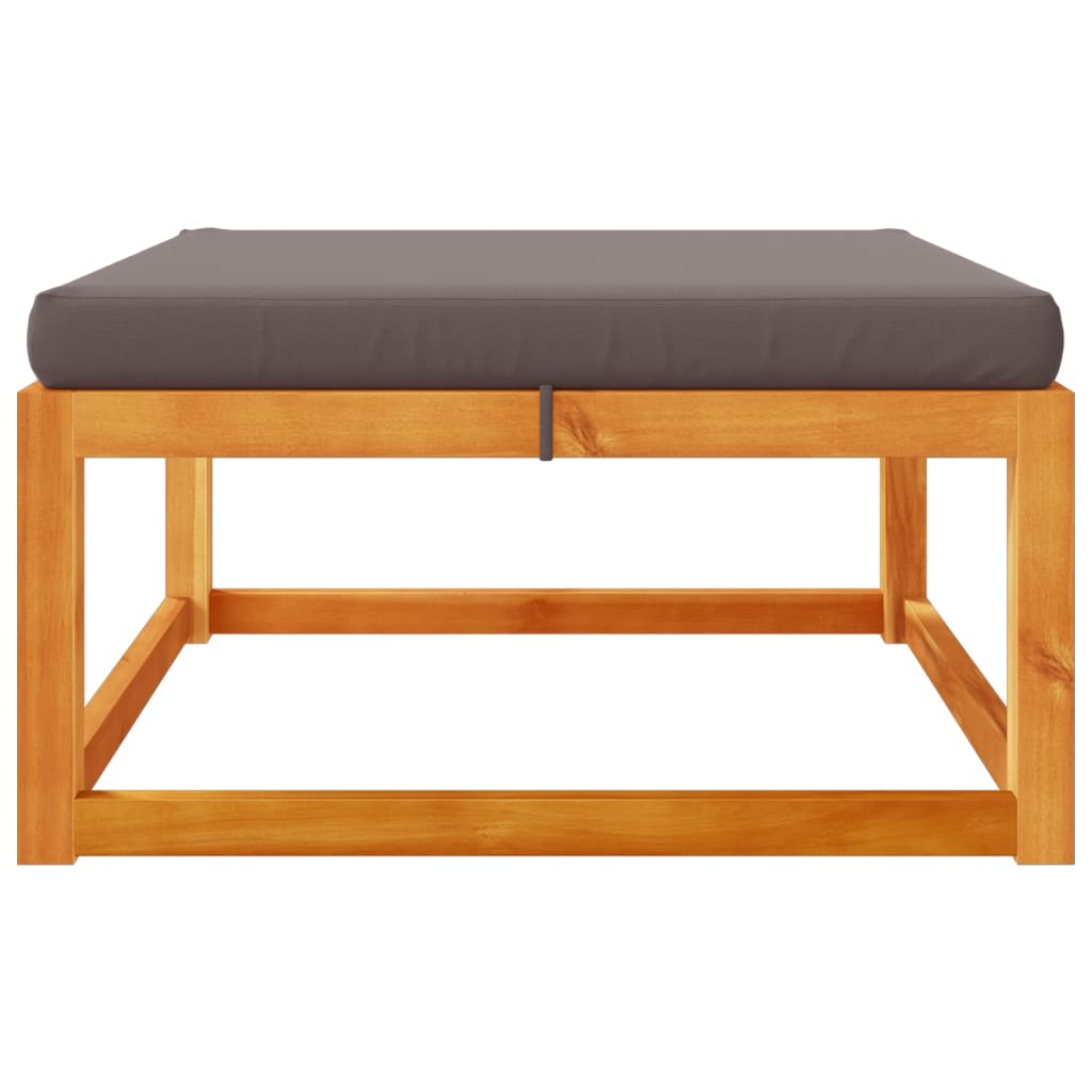 Garden Stool with Cushion 65x65x29 cm Solid Acacia Wood