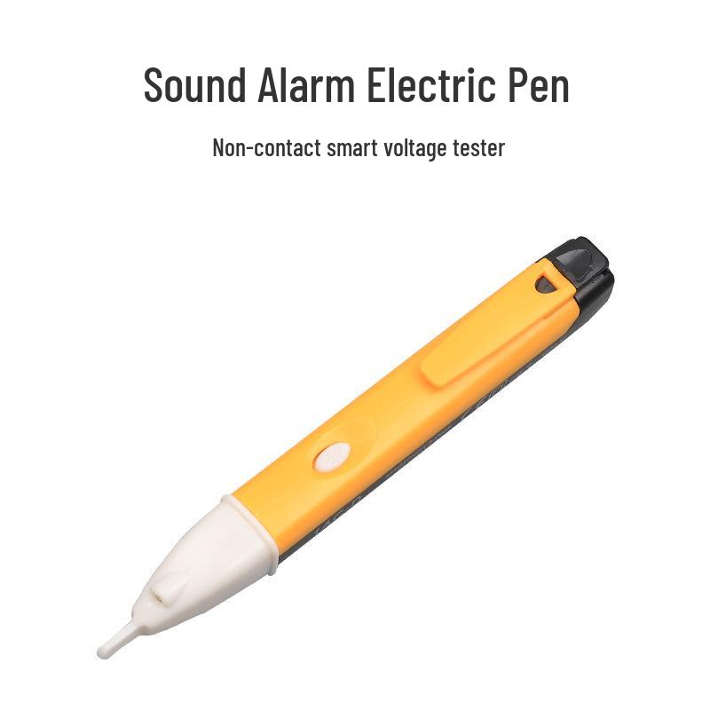 Multifunction Inductive Test Pen: Non-Contact Circuit Voltage Tester with LED Light and Sound/Light Alarm
