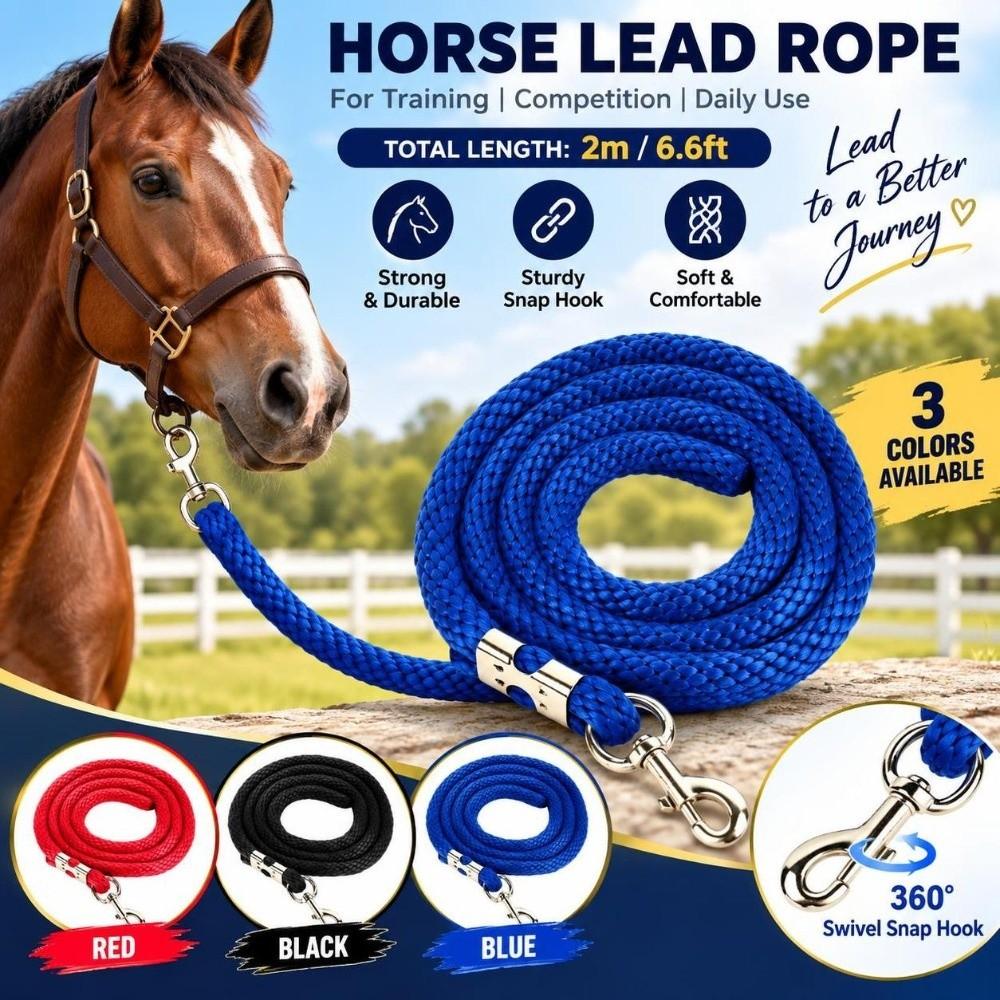 High Tensile Horse Lunge Line Heavy Duty Horse Lunge Rope Durable Horse Training Rope  Competition