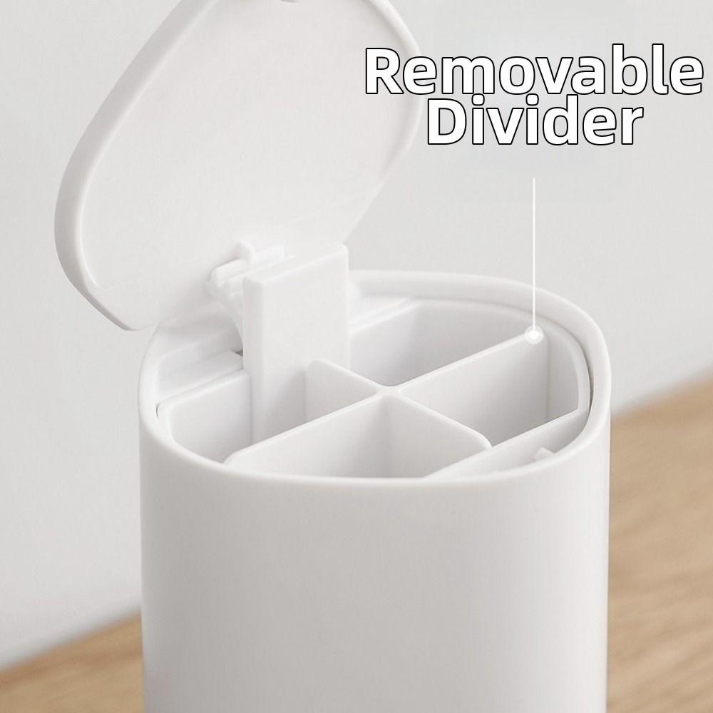 Push Type Cotton Swab Holder Sealed Plastic Toothpick Stand Simple Swabs Dispenser  Hotel