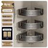 Gunmetal Punch-Free Space Aluminum Corner Bathroom Shelf