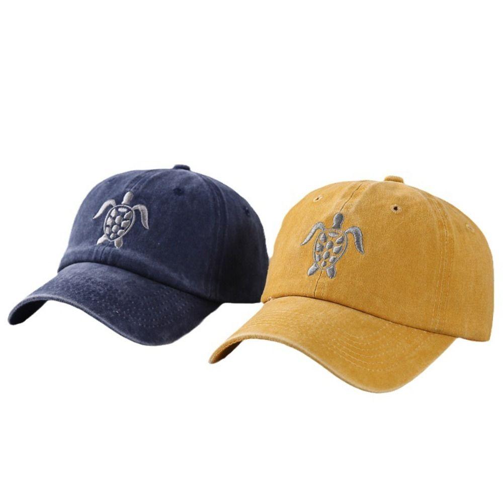 Baumwoll-Schildkröten-Stickerei Baseballkappe Schildkröten-Stickerei Schirmmütze Für den Außenbereich