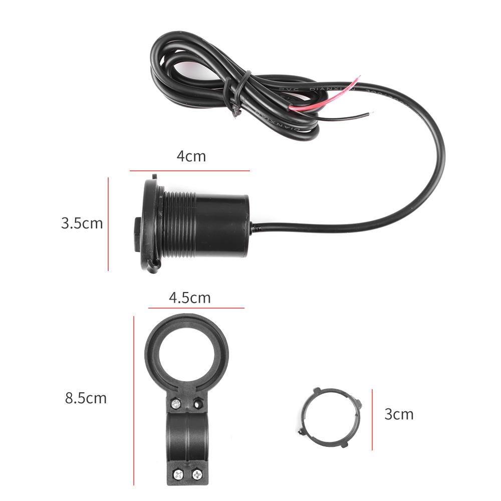 DIY Motorcycle Usb Charger Universal Motorcycle Handlebar Usb Charger with Switch 12V Car Power Bank Mobile Phone Charger Device