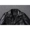 Chinese Size Heavy Motorcycle Jacket Natural Cowhide Leather Top Layer Causal Vintage Retro Moto Suit Leather Coat Winter