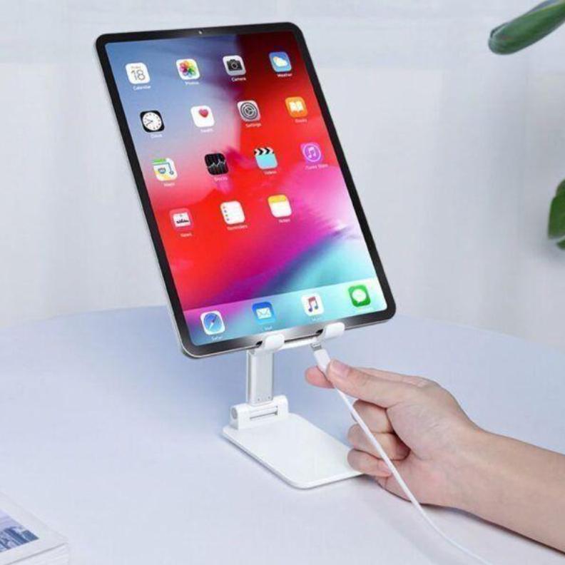 Desktop Mobile Phone Holder Stand for IPhone IPad, Adjustable Tablet Foldable Table Cell Phone Desk Stand Holder, 1 Piece