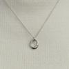 Shertz Bold Donut Pendant Ring Necklace (24k Gold Plated)