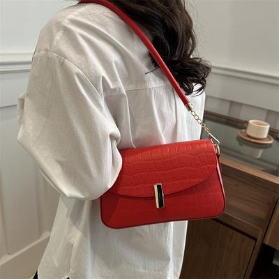 Korean Version of Retro Small Bag Women's 2025 New Trendy Casual Messenger Bag Fashionable Shoulder Underarm Bag Foreign Style Small Square Bag