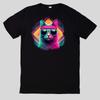 T-Shirt Aquarell Retro coole KatzenWird in neuem Fenster oder Tab geöffnet