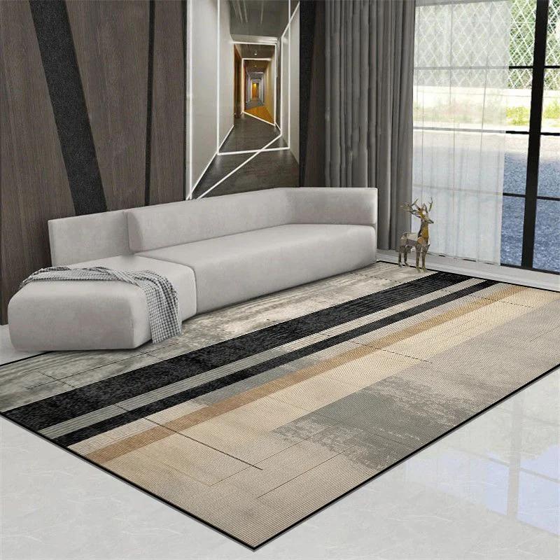 Moderne Teppiche für Wohnzimmer Einfache Haushaltsmatte Große Fläche Dekorative Schlafzimmerteppiche Rutschfest Kinderteppich Anpassbar
