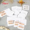 20 Sheets Press-On Nail Packaging Cards False Nail Design Swatch Display Handmade Manicure Sample Show Card for Salon