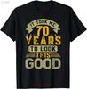 It Took Me 70 Years To Look This Good Funny 70th Birthday T Shirt  Vintage Washed Slightly Unisex Top For Everyday Wear Stylish