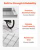 Manhole Cover with Frame, 600 X 600mm Invisible Recessed Septic Tank Access Covers, Aluminum Alloy Embedded Drain Channel Inspection Cover for