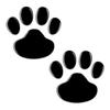 Dog Footprint PVC Door Mirror Car Stickers Windshield Decals Autos Window Decal Footprint Sticker