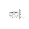 French-style Cufflinks, Creative Eyeglasses Cufflinks, Men's Shirts, Clothing Cufflinks, Cufflinks B1182