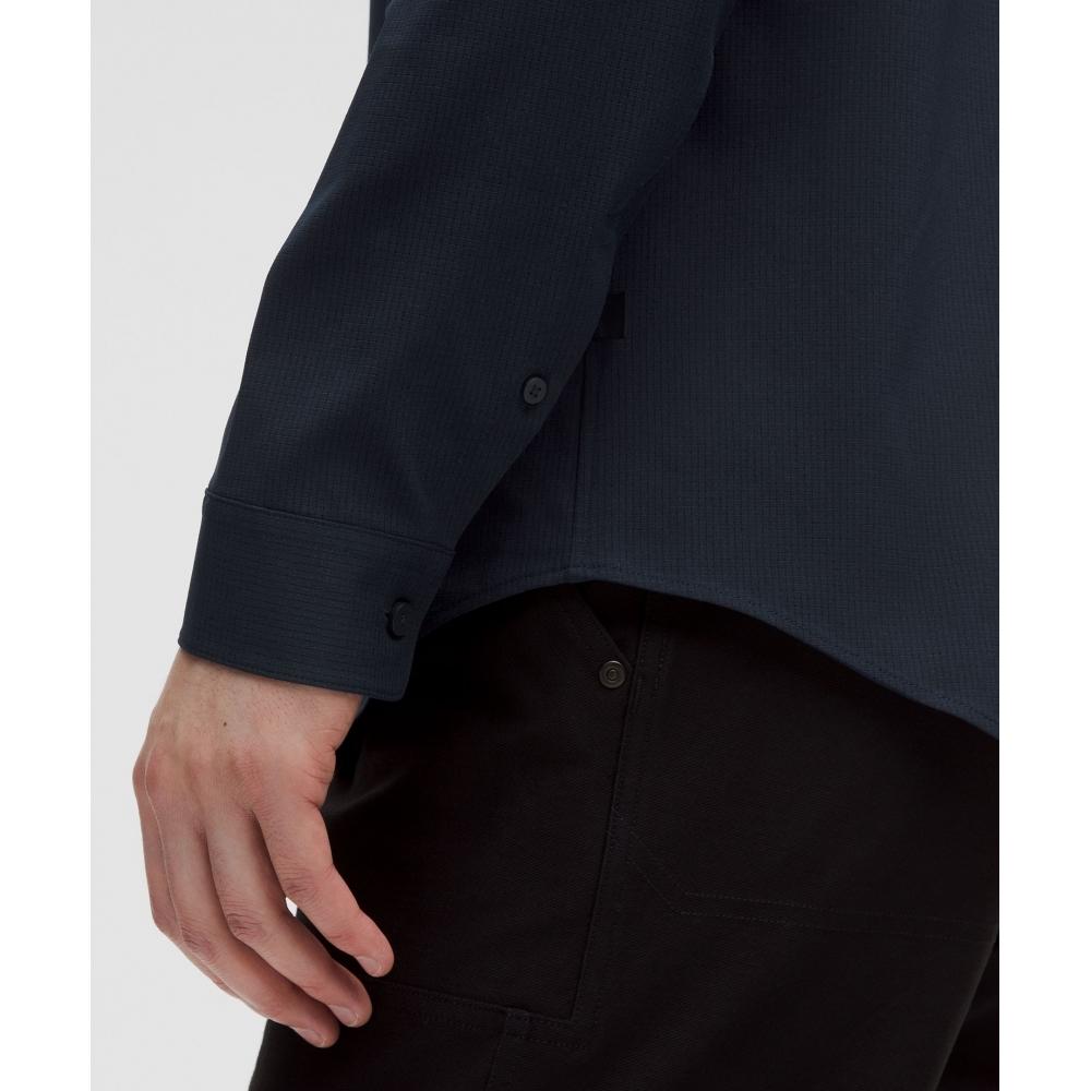 Lululemon Airing Easy Long Sleeve Shirt True Navy