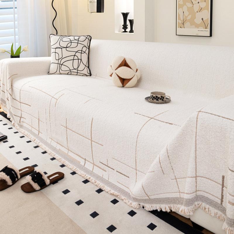 

Новый осенне-зимний бархатный чехол на диван в стиле инс с полукраем, универсальный для всех сезонов, универсальный с полным покрытием, целое одеяло-полотенце для дивана 180*130cm