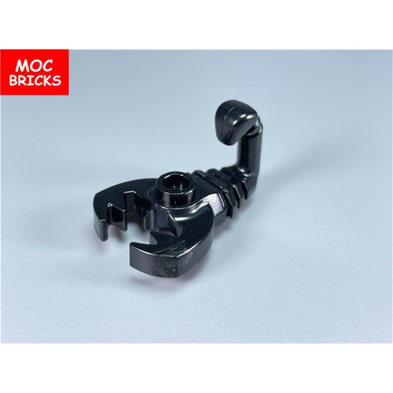 10pcs/lot MOC Bricks Black Scorpion 30169 28839 Adventurer Building Blocks Parts Educational Bulk Model Educational Kids Dolls