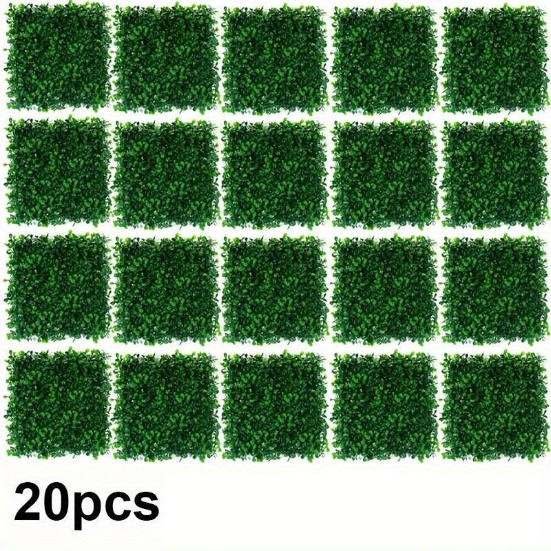 10/20pcs Plastic Artificial Boxwood Plant Wall Panels, Protection Privacy Screen