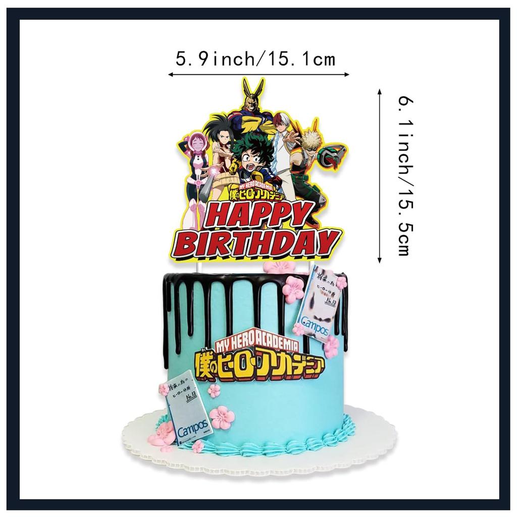 35-Piece Set for My Hero Academia Decorations, Banner, Birthday Balloons, Happy Birthday, Anniversary, Children's Day Decorations