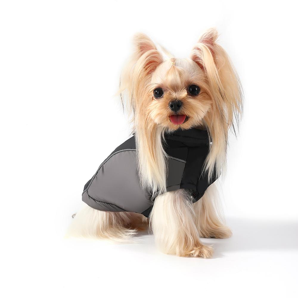 Winter Dog Jacket For Small Medium Dogs Cats Windproof Warm With D-ring Puppy Clothes Chihuahua Pet Zipper Costume