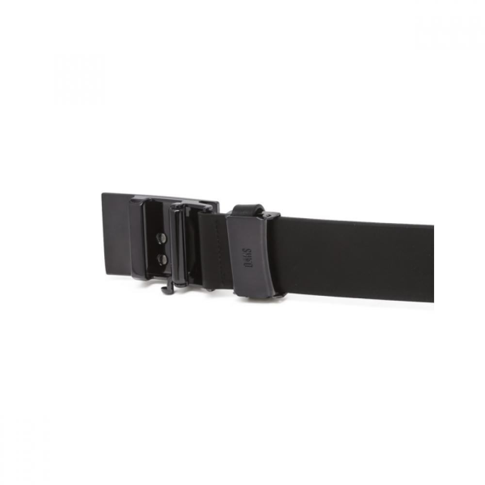 Daks Black Embossed Logo Leather Belt Dbbe5f175bk