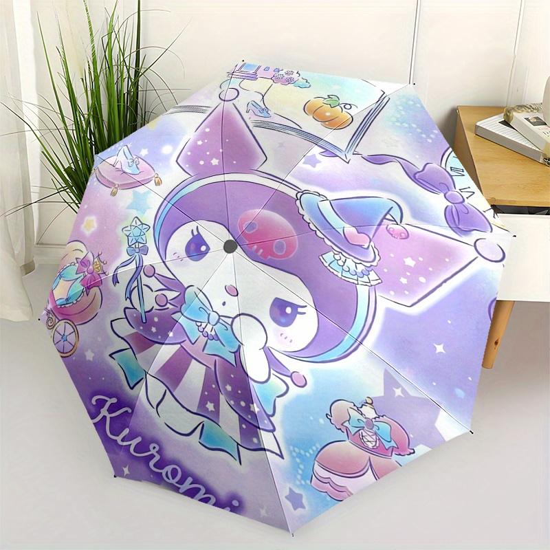 

Kuromi,Fantasy Automatic Umbrella-Foldable, Durable 8-Bone Design, Compact and Stylish, Great for Camping, Halloween, Christmas, Mother s Da