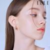 14K Mesh Volume One-Touch Earrings (Gold Pin) ELGPEE441