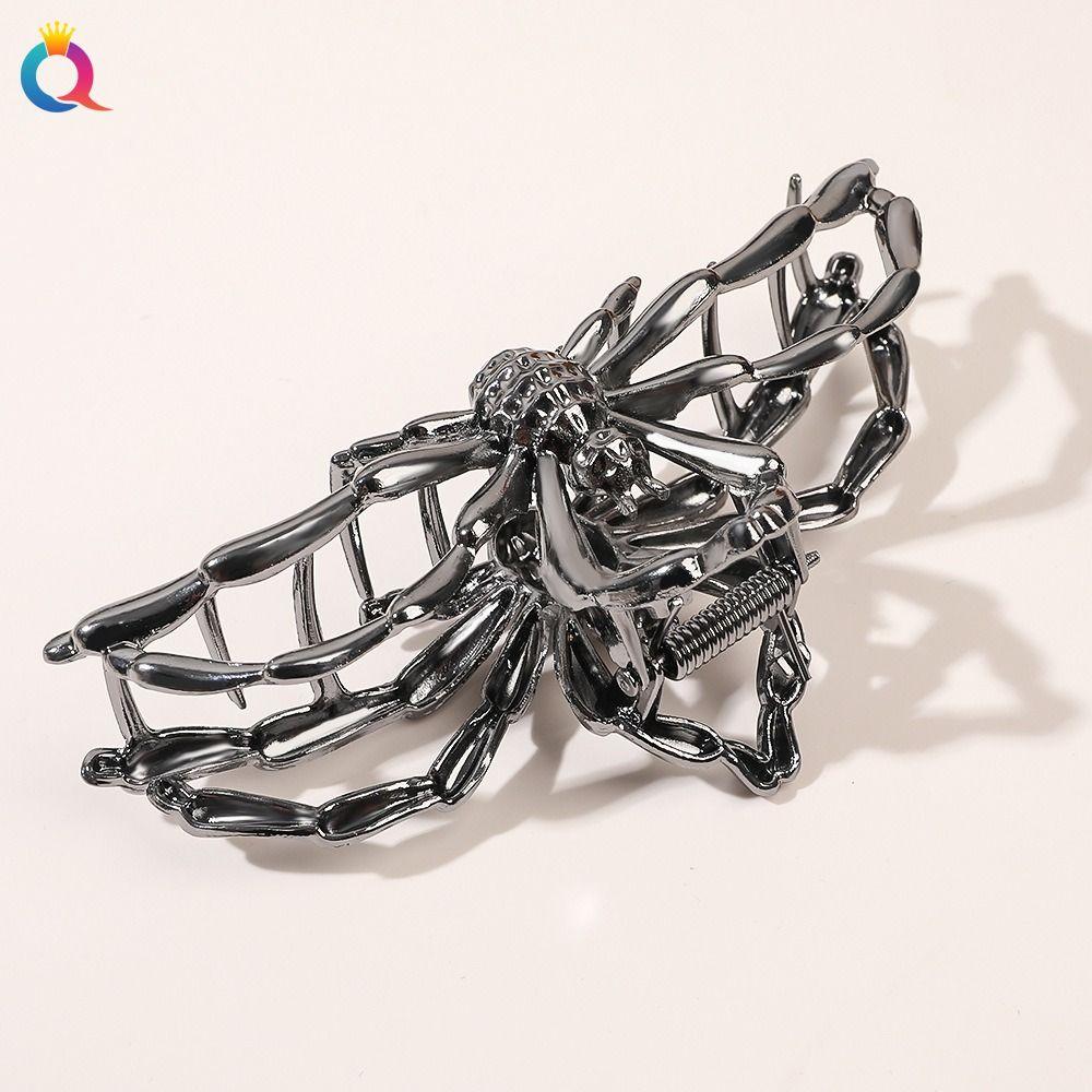 Headwear Spider Metal Claw Clip Silver Gold Large Hair Clip Hair Accessories Barrette Women