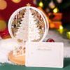 Three-dimensional Christmas Crystal Ball Greeting Card Hollow Holiday Card  Thanksgiving Day Gifts