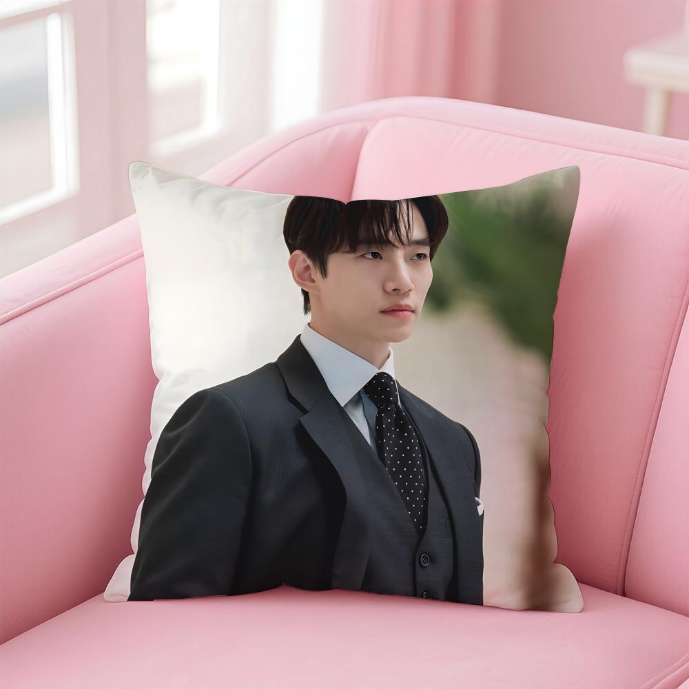singer charismatic JJunho Cushion Cover Pillow Case Soft Skin Friendly Fabric Concealed Zipper