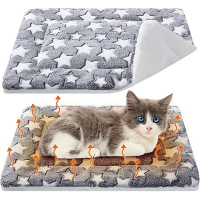 Weiche Katzenbettmatten, kurze Plüsch-Haustier-Schlafbettmatten für Katzen, kleine Hunde, niedliche Haustierunterlage, Decke, warmes Kätzchenkissen, Katzenzubehör