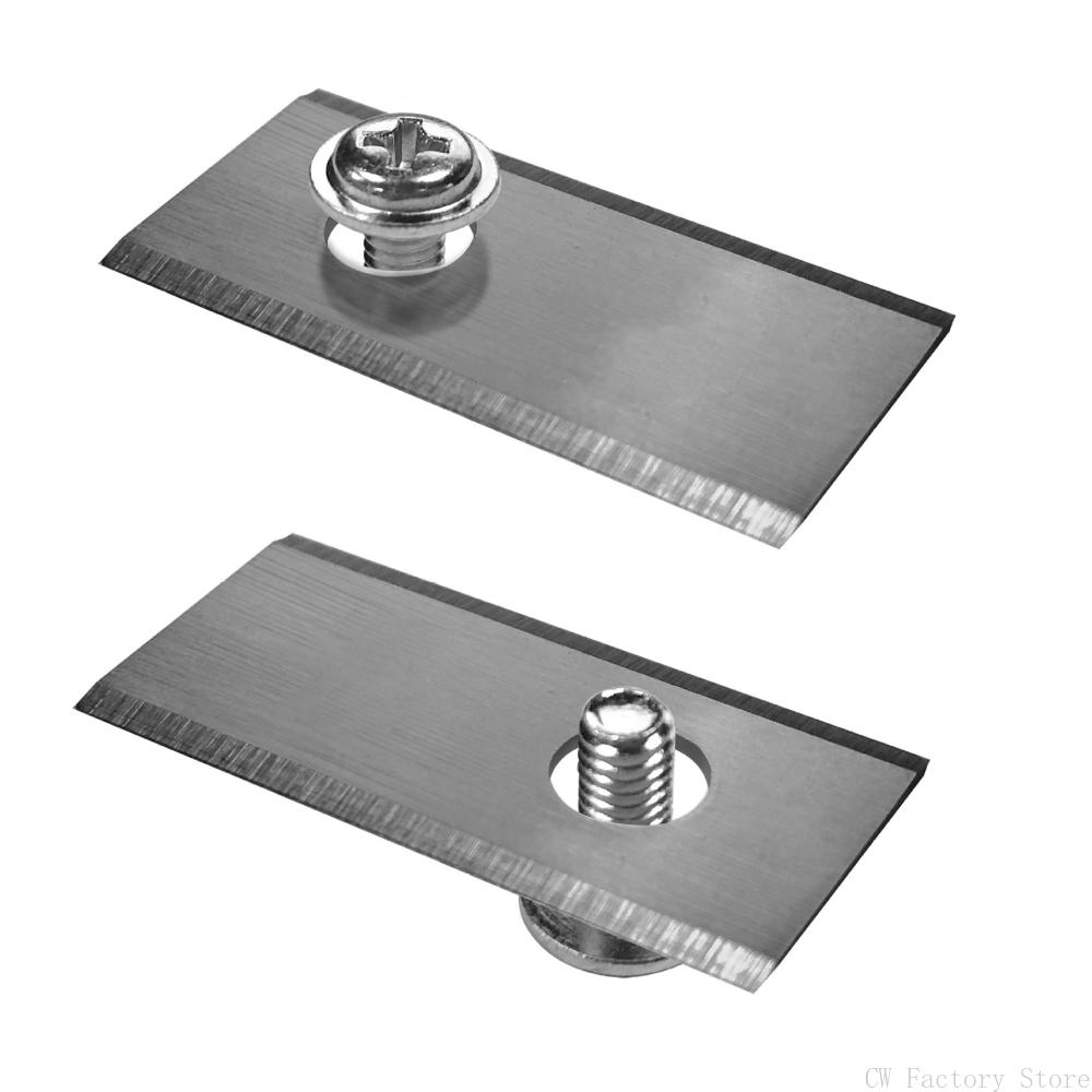 18Pcs Stainless Steel Lawn Mower Replacement Blades Singe Hole Design with Screw Kit Suitable for WORX Garden Mower Blades