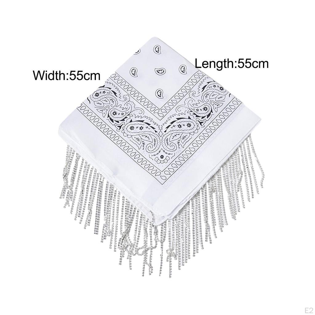 Bandana Scarf Disco Neck Women Men Square Party Half Face Mask Multifunctional