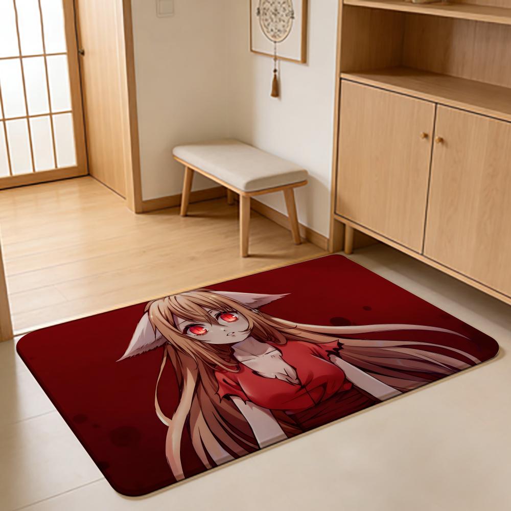 ANIME F-Fox Spirit Matchmaker Floor Mat Absorbent Floor Mat Non-Slip Entrance Rug for Bathrooms Restrooms and Toilets