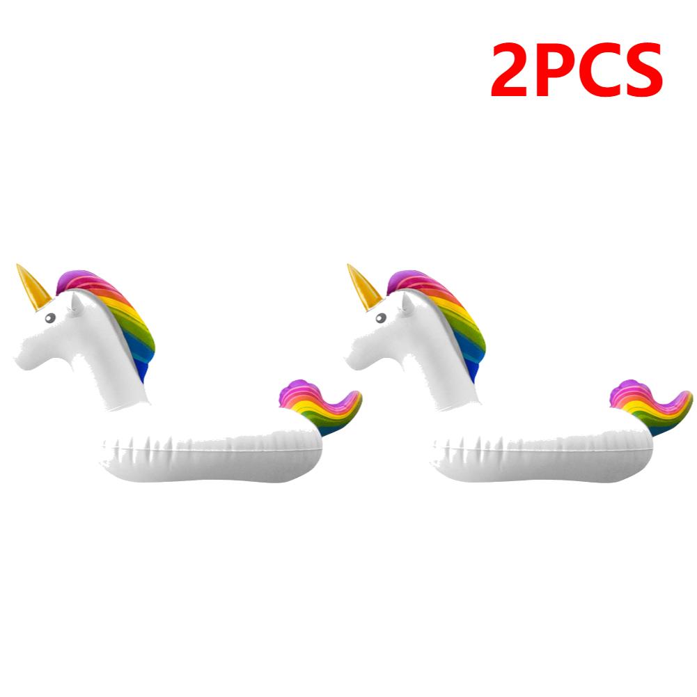 Nafukovací držák na pohár plovoucí nafukovací podtácky na nápoje z kokosového stromu Flamingo Unicorn držák na pití do bazénu plovák