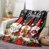 Gnome Christmas Decorative Throw Blanket,Flannel Winter Blankets for Couch Sofa, Holiday Home Decor, Xmas Festival Gifts