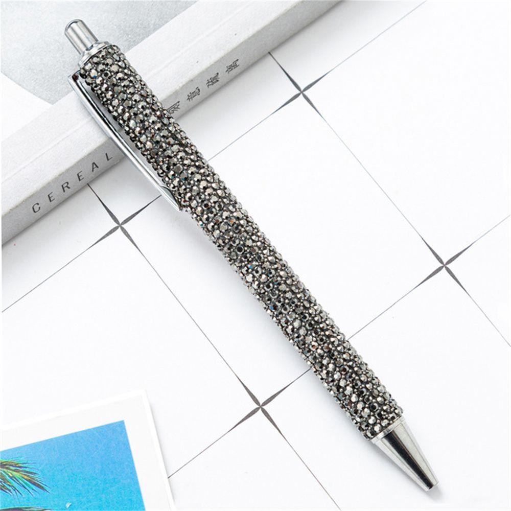 High Quality Sparkling Luxury Bright Metal Ball Pen Press Pen Signature Pen Ballpoint Pen