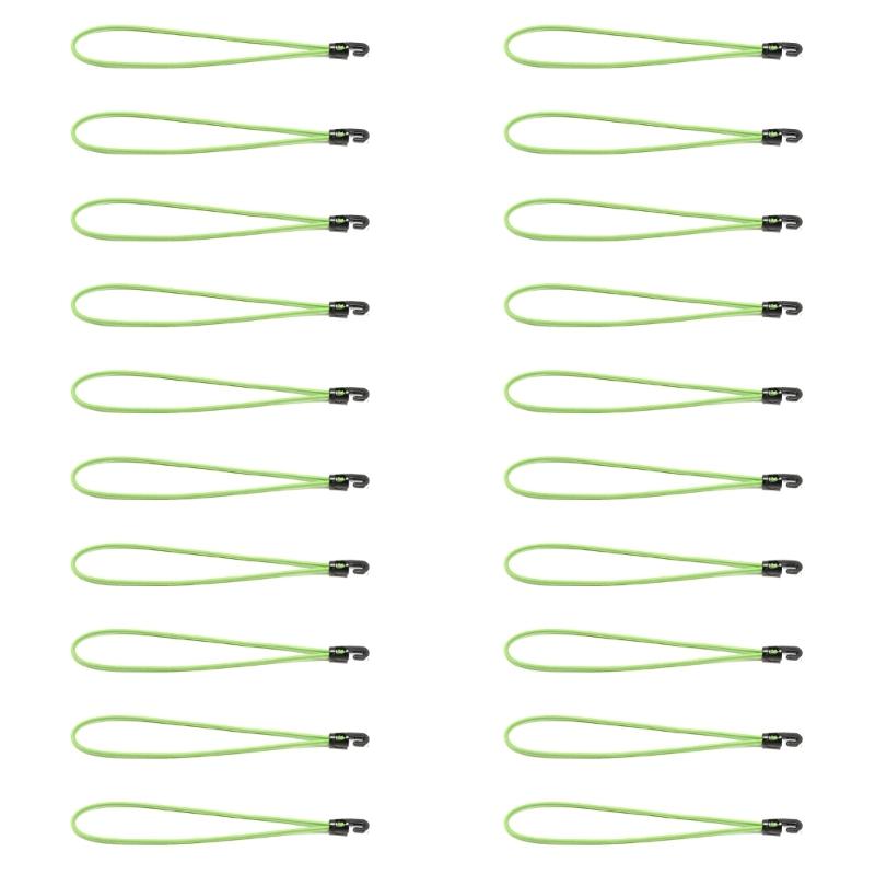 20pcs Elastics Tension Straps With Hook 10cm Sturdy Rubber Expanders Accessory for Tarpaulin Tents Banners Outdoor Use