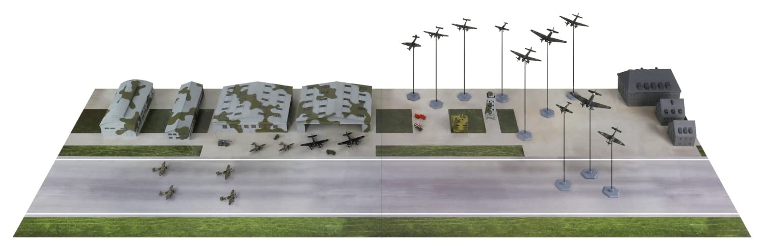 

SPS Series World War II Battle of Britain Royal Air Force German Air Force Diorama Paper Base x 280 2 Plastic Model SPS26 Molded Color Pit-Road 1/700