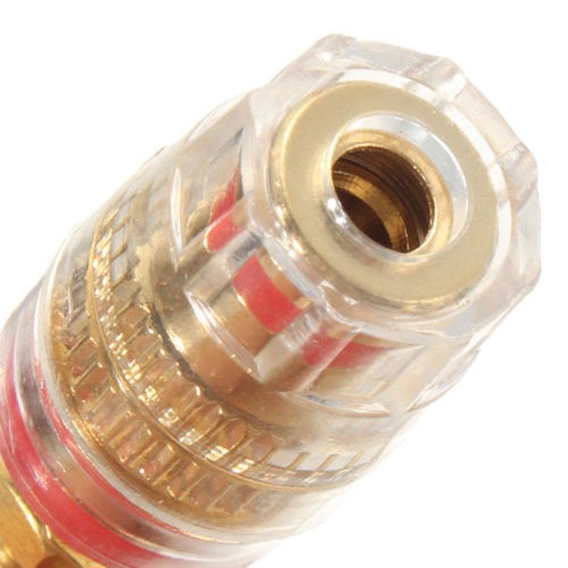 8pcs New Gold Plated Speaker Terminal Binding Post  Connector High Quality