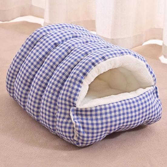 Cat Nest Bed Winter Warm Pet Cave Indoor Cats Padded House Tent Soft Plush Pet Bed Removable Washable for Cats And Puppies