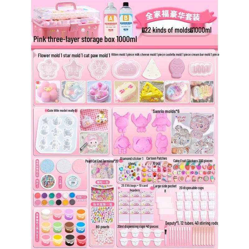 DIY Squishy Toy Kit - Food Grade Silicone Glue for Kids' Crafting