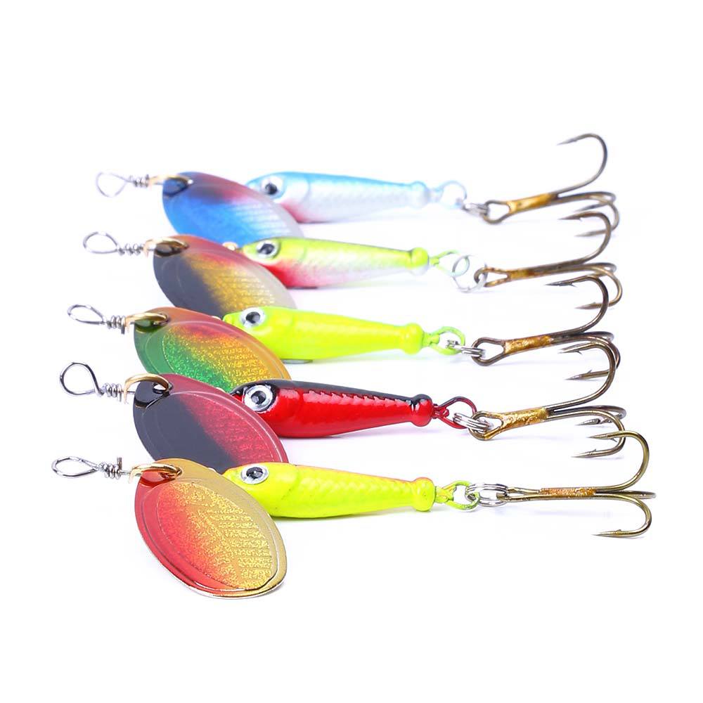 Fishing Spoon Baits Spinner Lure 5.5cm 9g Freshwater Jig Fishing Lures Spinner Lure