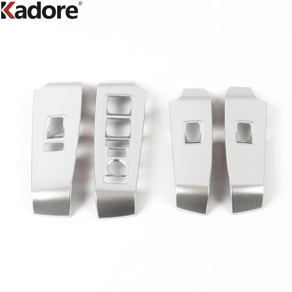 For Honda Civic   2024 Carbon Fiber Car Inner Door Window Lift Switch Button Panel Cover Trim Interior Accessories