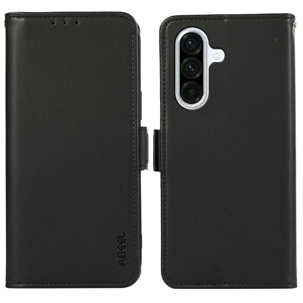 

ABEEL For Samsung Galaxy A56 5G Case Leather Phone Cover with RFID Blocking Wallet Black